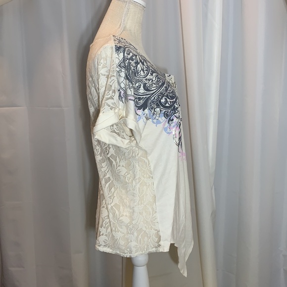 Maurices Tie Front and Lace Back Top - Picture 10 of 10